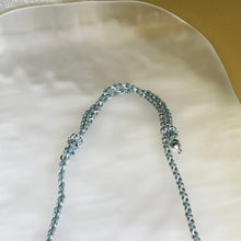 Load image into Gallery viewer, Larimar Sugar-Loaf Woven Cord Necklace 海纹石方糖编织绳项链
