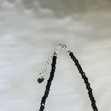 Load image into Gallery viewer, Silver Sheen Obsidian Lucky Buckle Necklace 银眼黑曜石平安扣项链

