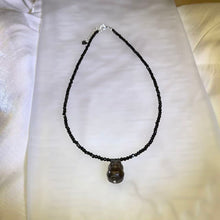Load image into Gallery viewer, Smoky Quartz Pi Xiu Black Spinel Necklace 茶晶貔貅黑色尖晶石项链
