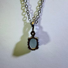 Load image into Gallery viewer, Aquamarine Solitaire Pendant Necklace 海蓝宝单钻吊坠项链
