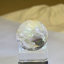 Load image into Gallery viewer, Yellow Hematoid Quartz Sphere 黄胶花水晶圆球
