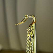 Load image into Gallery viewer, White Jadeite Leaf Dangle Earrings 白色翡翠叶片吊坠耳钩

