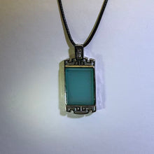 Load image into Gallery viewer, Amazonite Vintage Pattern Pendant Necklace 天河石复古纹饰吊坠项链
