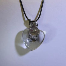 Load image into Gallery viewer, Clear Quartz London Blue Topaz Rabbit Heart Pendant Necklace 白水晶托帕石萌兔爱心吊坠项链
