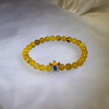 Load image into Gallery viewer, Amber Honey Wax Star Amulet Bracelet 琥珀蜜蜡星芒守护手串
