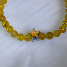 Load image into Gallery viewer, Amber Honey Wax Star Amulet Bracelet 琥珀蜜蜡星芒守护手串
