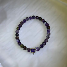 Load image into Gallery viewer, Amethyst Mystic Fox Guardian Bracelet 紫水晶萌狐守护手串
