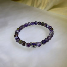 Load image into Gallery viewer, Amethyst Mystic Fox Guardian Bracelet 紫水晶萌狐守护手串

