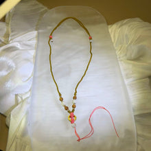Load image into Gallery viewer, White Jadeite Thuja Wood Zen Necklace 白色翡翠崖柏木禅意编织项链
