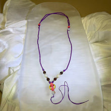 Load image into Gallery viewer, Yellow Jadeite Sandalwood Amulet Necklace 黄色翡翠紫檀木守护编织项链
