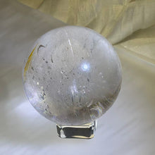 Load image into Gallery viewer, Clear Quartz Natural Crystal Sphere 白水晶天然原石球摆件
