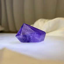 Load image into Gallery viewer, Amethyst Polished Crystal Point Figurine 紫水晶精磨原石晶点摆件
