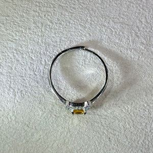 Citrine Adjustable Ring 黄水晶镶嵌活口戒指